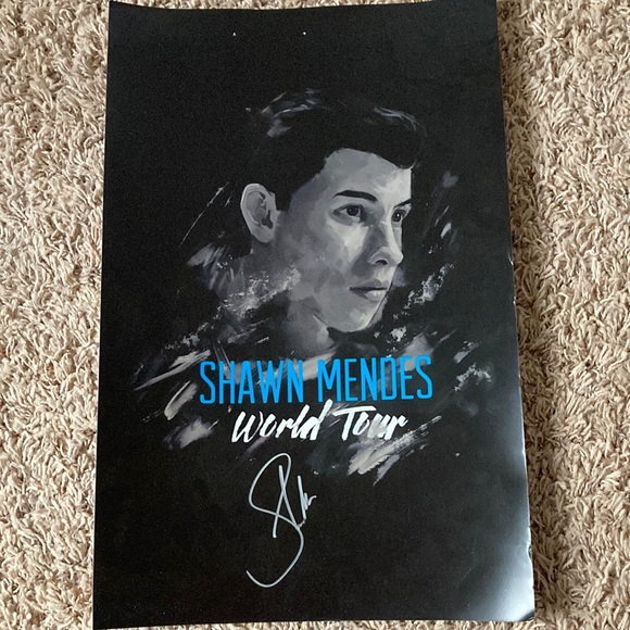 Other | Signed Shawn Mendes World Tour Poster | Poshmark